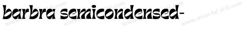 barbra semicondensed字体转换